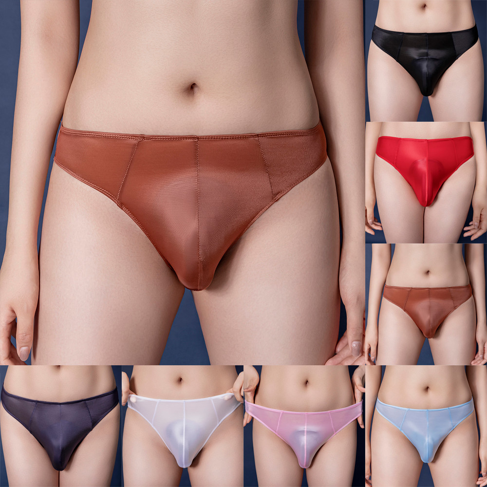 ชุดชั ้ นในสตรีดูผ ่ านกางเกงชั ้ นในเคลือบเงาผู ้ หญิงสตรีเซ ็ กซี ่ ทองน ้ ํามัน Unisex