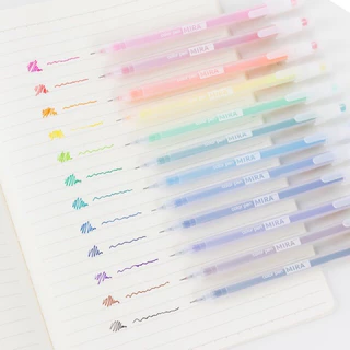 ชุดปากกาเจล 12 สี 0.5 มม.ปลายปากกาน่ารักสําหรับ Journal Drawing Graffiti โรงเรียนเครื่องเขียนสํานักงาน