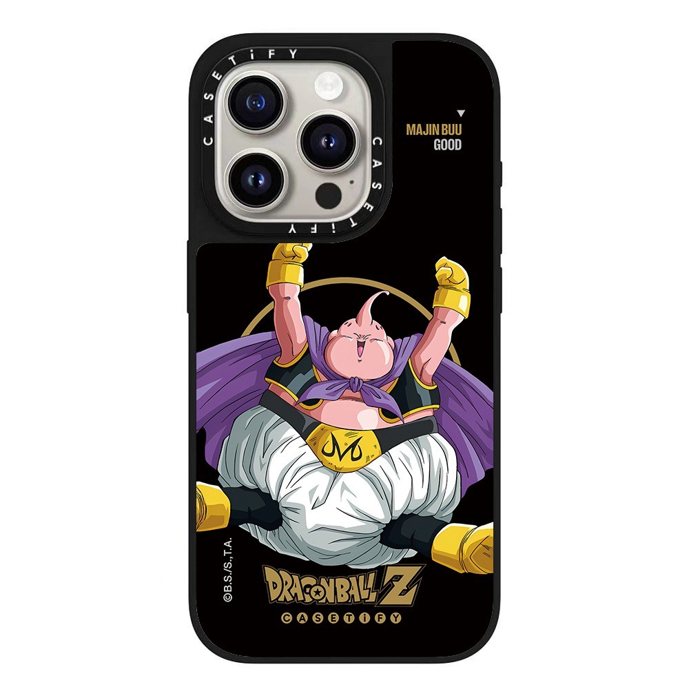 Magnetic Dragon Ball Cell Majin Buu กระจกเคสโทรศัพท์สําหรับ IPhone 16 Pro Max 15 14 13 12 11 กันกระแทกป้องกัน Hard Casing - รูปที่ 5