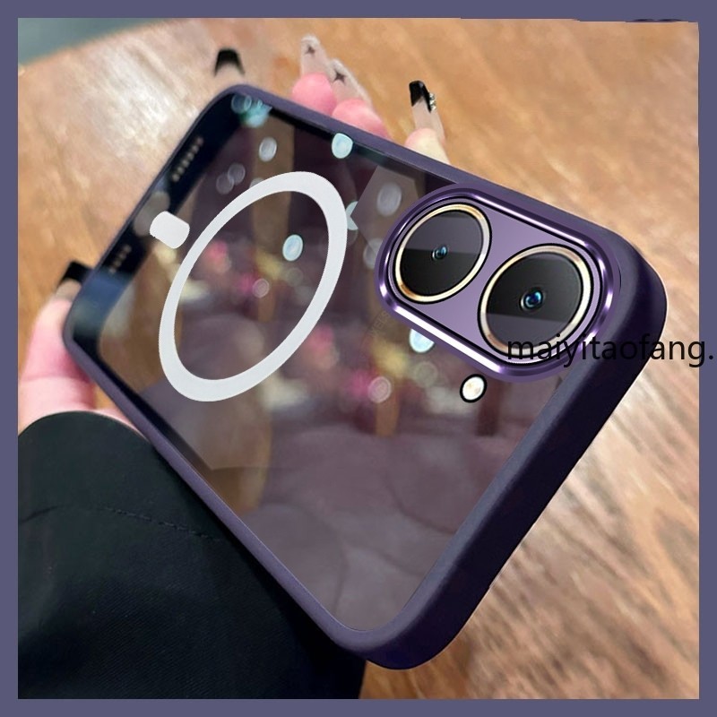 สําหรับVIVO Y03 4G 2023 Y18 4G Y28S 5G Y03T Y03A Y18iกันกระแทกกระจกขาตั้งAnti-Fallชุบนุ่มเคสโทรศัพท์