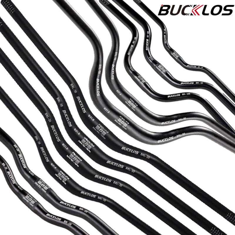 Bucklos แฮนด์บาร์จักรยาน 25.4 มม อะลูมิเนียมอัลลอย แฮนจักรยาน ขนาด 31.8 มม. 720 780 มม. 30 50 มม สําหรับรถจักรยานเสือภูเขา BMX AM XC