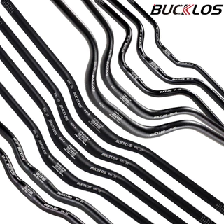 Bucklos แฮนด์บาร์จักรยาน 25.4 มม อะลูมิเนียมอัลลอย แฮนจักรยาน ขนาด 31.8 มม. 720 780 มม. 30 50 มม สําหรับรถจักรยานเสือภูเขา BMX AM XC