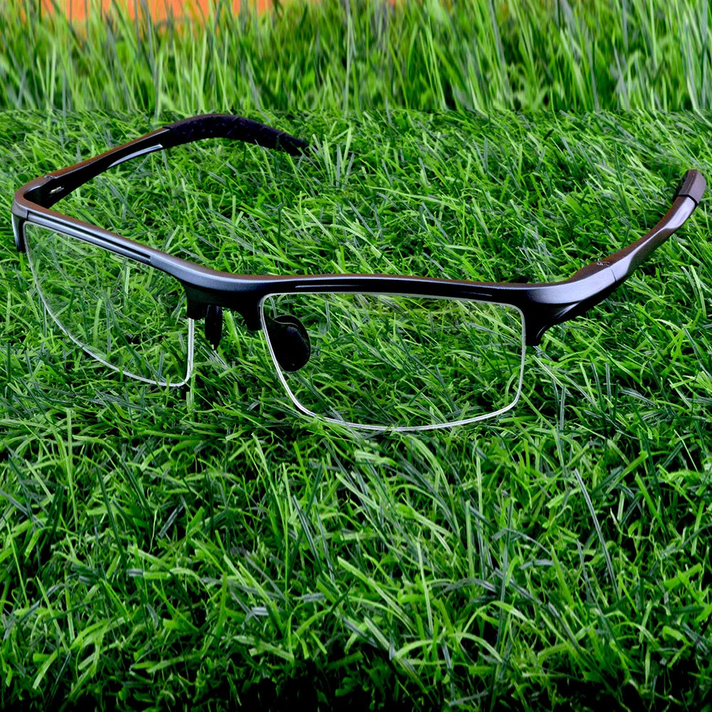 อลูมิเนียมแมกนีเซียม Progressive Multifocal เลนส์แว่นตาอ่านหนังสือ +0.75 TO +4 ผู้ชายสายตายาวสายตายาว Sun Photochromic