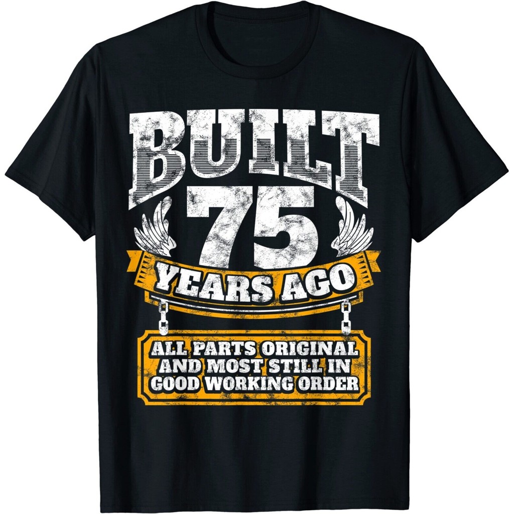 Funny 75Th Birthday B-Day Saying Age 75 Year Joke เสื้อยืด Unisex