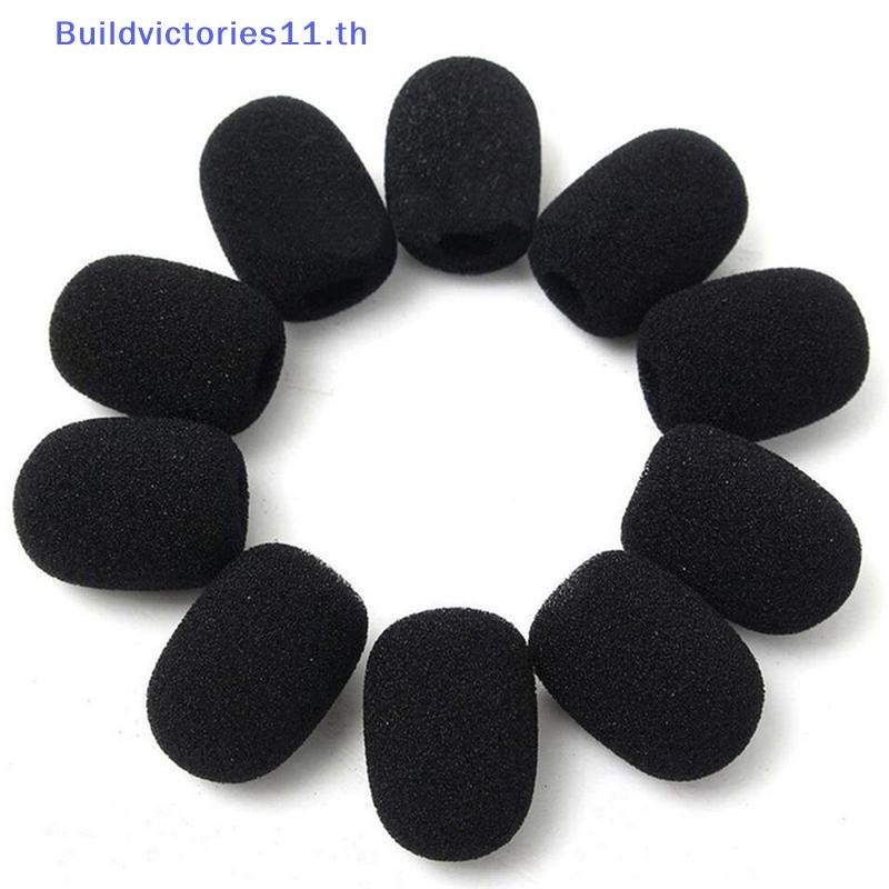 Buildvictories11 5PCS ไมโครโฟนกระจกโฟมนุ่ม Pad Mic ฝาครอบฟองน้ําผิว TH