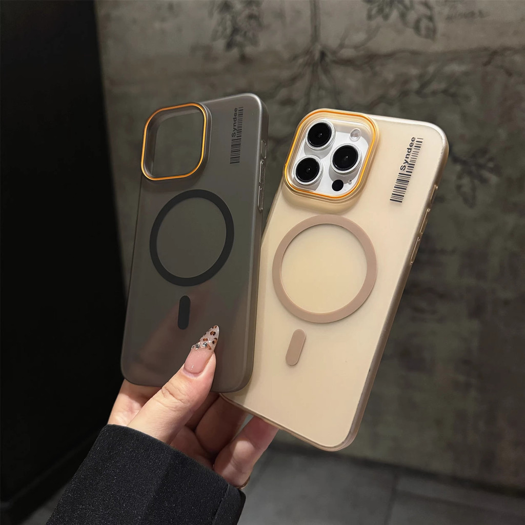 เคสแม่เหล็กฝ้าสไตล์ใหม่ Apple 16promax เหมาะสําหรับ IPhone15/14 เคสโทรศัพท์ 13/12 เคสแข็ง 11