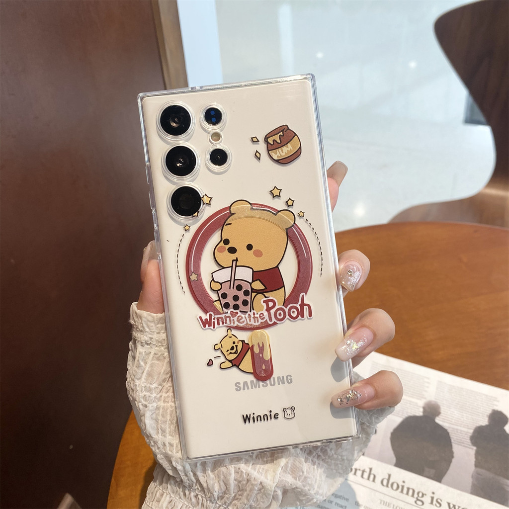 Samsung Samsung Galaxy S25 Ultra S24 Ultra การ์ตูนน่ารัก Kuromi Winnie the Pooh เคสโทรศัพท์ S23 S22 Ultra S23fe S24 Plus เคสแม่เหล็กแม่เหล็กดูดโกดัง Mi Winnie the Pooh Bracket รวมทุกอย่างเคสนุ่ม - รูปที่ 5