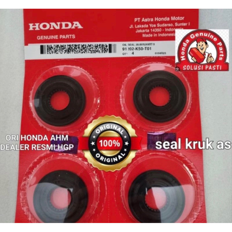 91202-k50-t01 LEFT CRANK AXLE SEAL BEAT ESP 2015 - 2020 SCOOPY ESP 2015 - 2020 VARIO 110 ESP 2015 - 