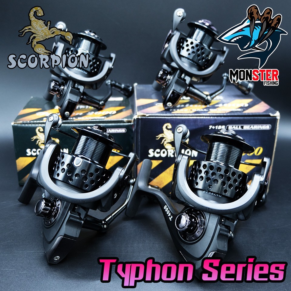 รอกสปินนิ่ง สกอเปี้ยน SCORPION TYPHON 2000/3000/4000/5000 (BLACK)