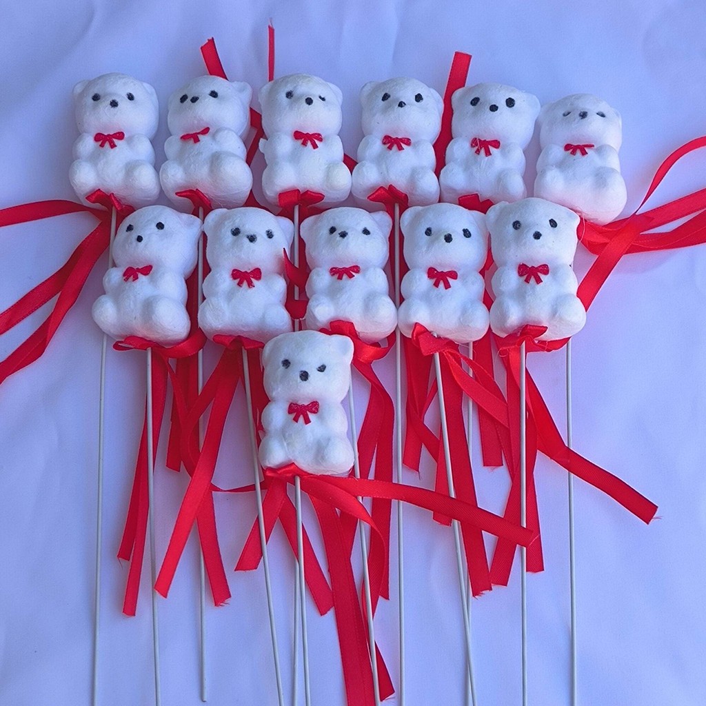 ตุ๊กตาหมี ของขวัญวันวาเลนไทน์ หัวใจ [[ยกโหล12ชิ้น]]