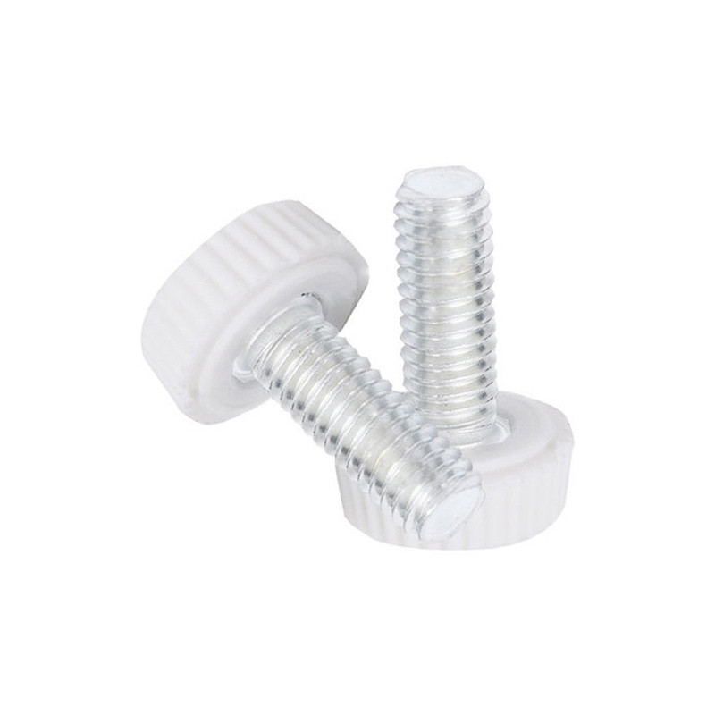 หัวกลม Bolt Handle สกรูหัวยาง M3-M6 สกรูมือพลาสติกปรับ Knurled Hand Twist Handle สกรู M4M5 ราคา ถูกที่สุด ดีลบีเคเค แกลเลอรีภาพที่ 2