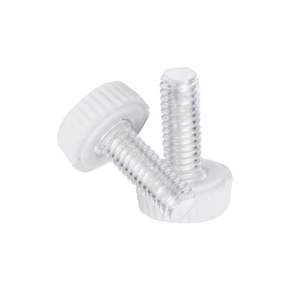 หัวกลม Bolt Handle สกรูหัวยาง M3-M6 สกรูมือพลาสติกปรับ Knurled Hand Twist Handle สกรู M4M5