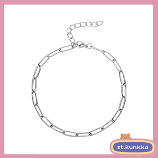 St.kunkka 18K 1 ชิ้น/แพ็คบุคลิกภาพแฟชั่นสร้อยข้อมือสแตนเลสสําหรับผู้หญิงผู้ชายของขวัญ