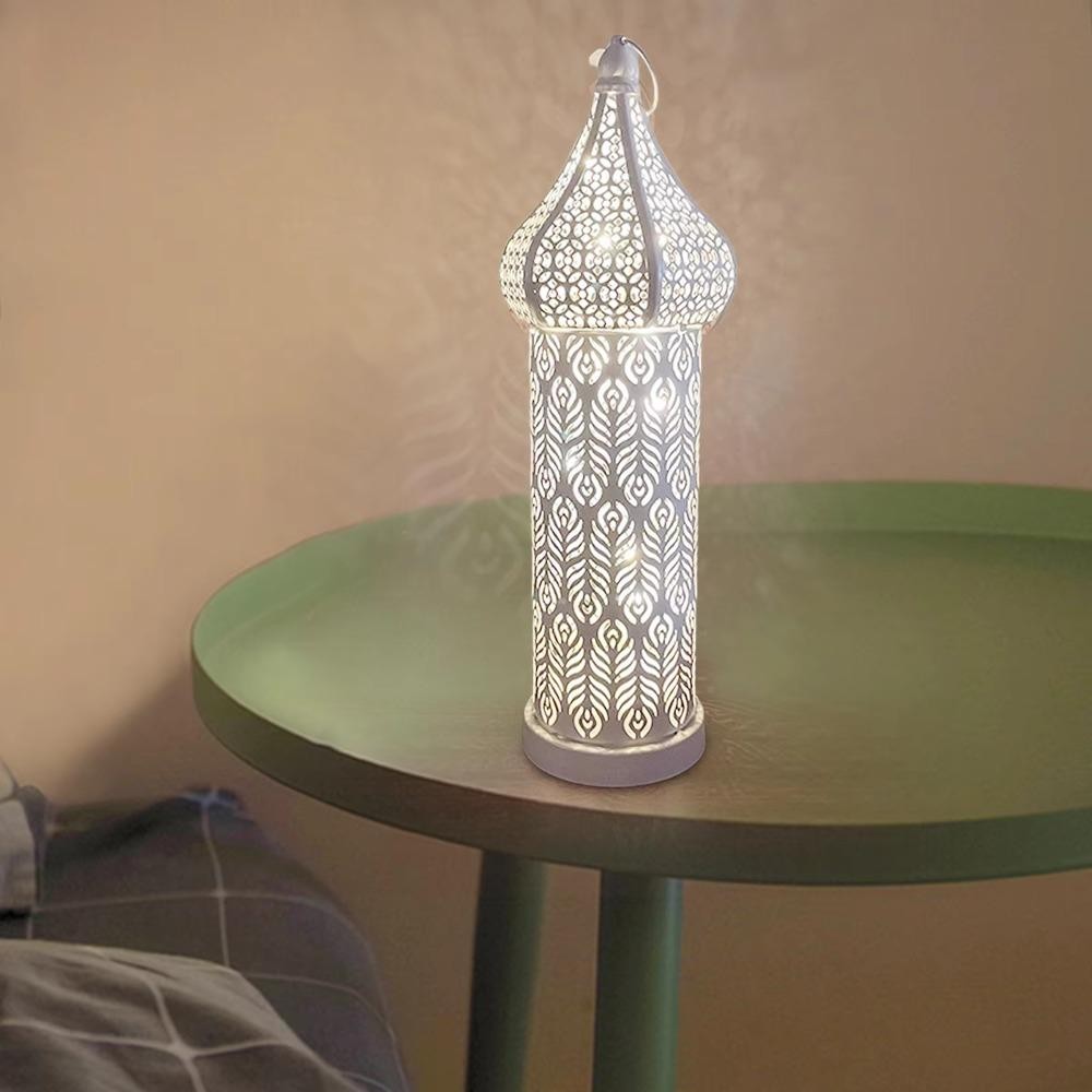แฟชั่นฮับรอมฎอนไฟ นํา,กลวงศิลปะเหล็กโมร็อกโกไฟกลางคืน,เครื่องประดับบ้านวินเทจแบตเตอรี่ขับเคลื่อนโคมไฟมาสจิตอิสลามมุสลิม - รูปที่ 5