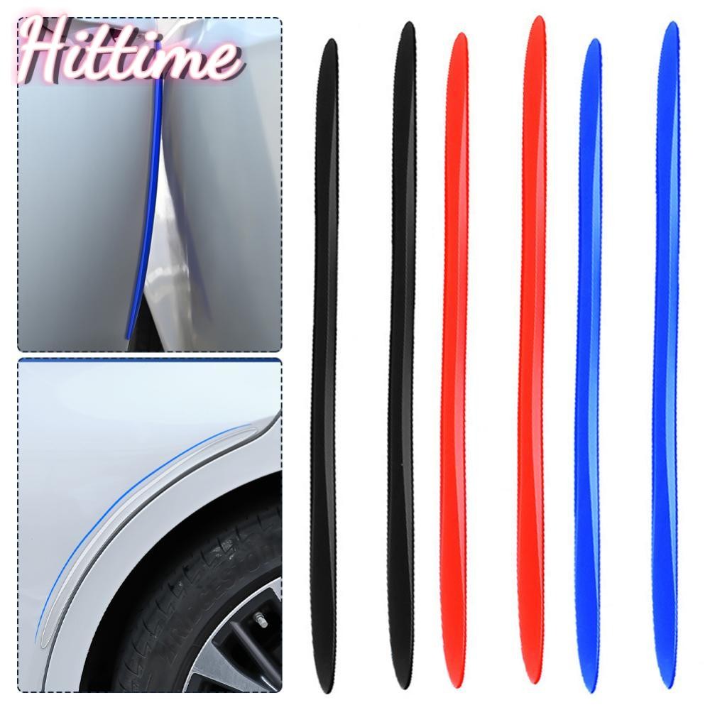 Hittime 2 ชิ้น/4 ชิ้น 40 เซนติเมตรรถกันชนขอบประตูล้อคิ้วกระจกมองหลังป้องกันยาง Auto Protector Guard Scratch สติกเกอร์ Trim แถบ A6W4