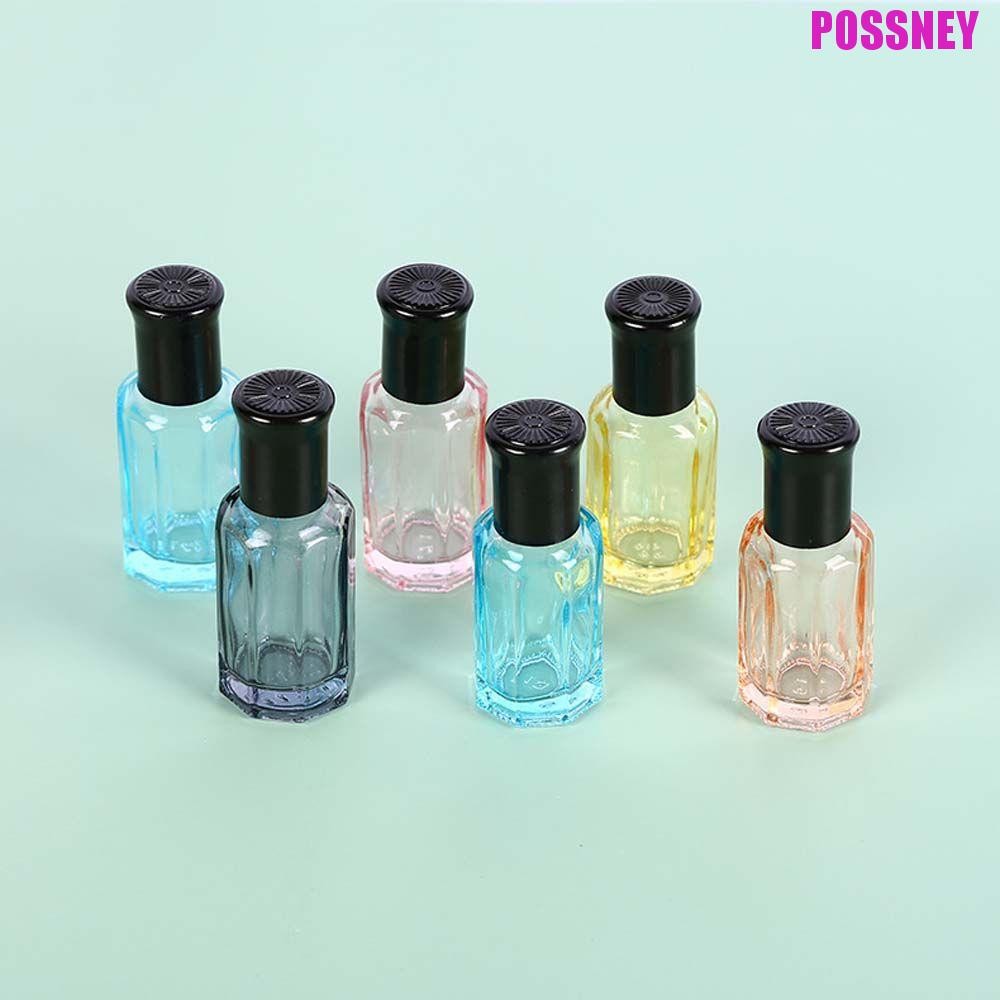 Possney ขวดน้ําหอม ขวดรีฟิลแบบพกพา ขวดแก้วกลิ้งลูกกลิ้งสแตนเลส