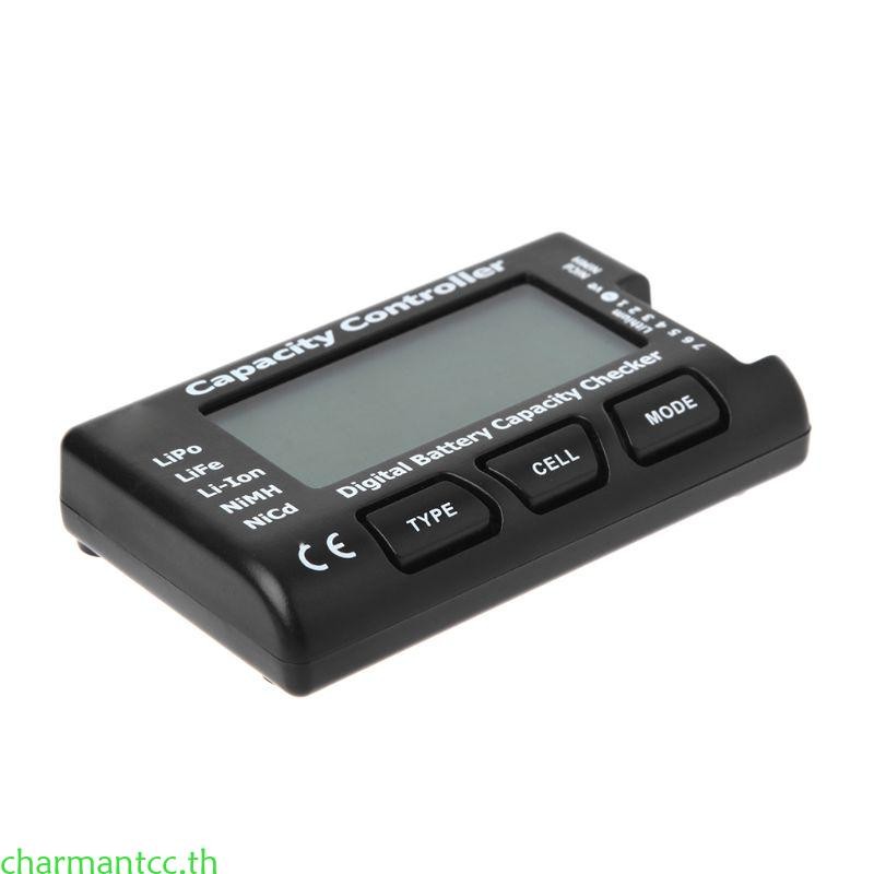 Charmantcc RC CellMeter-7 เครื่องตรวจสอบความจุดิจิตอลสําหรับ Nicd NiMH LiPo LiFe Li-ion