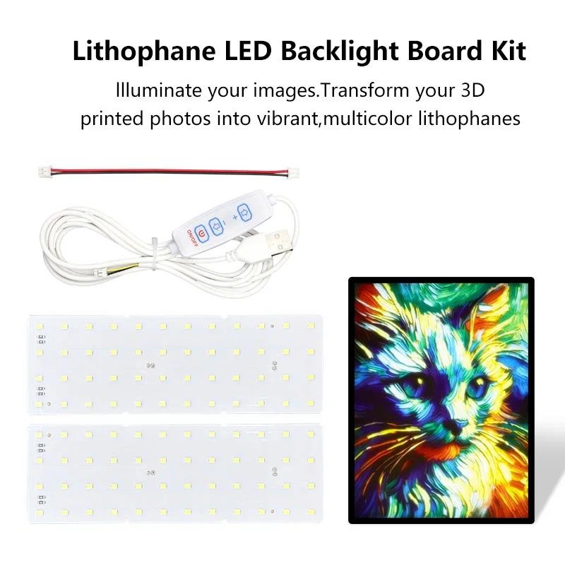 สําหรับbambu lab P1 X1 A1 mini 3dเครื่องพิมพ์Lithophane LED Backlight BoardชุดDIY Lithophaneภาพสําหร