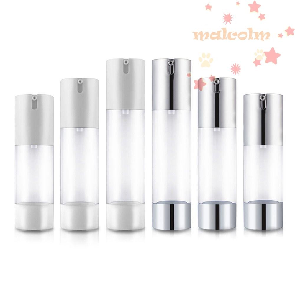 Malcolm ขวดโลชั่นสูญญากาศ Frosted Luxury 15/30/50ml ครีมบํารุงผิวหน้าอุปกรณ์อาบน้ํา Sub-Bottling รีฟิล Skin Care คอนเทนเนอร์เครื่องสําอาง