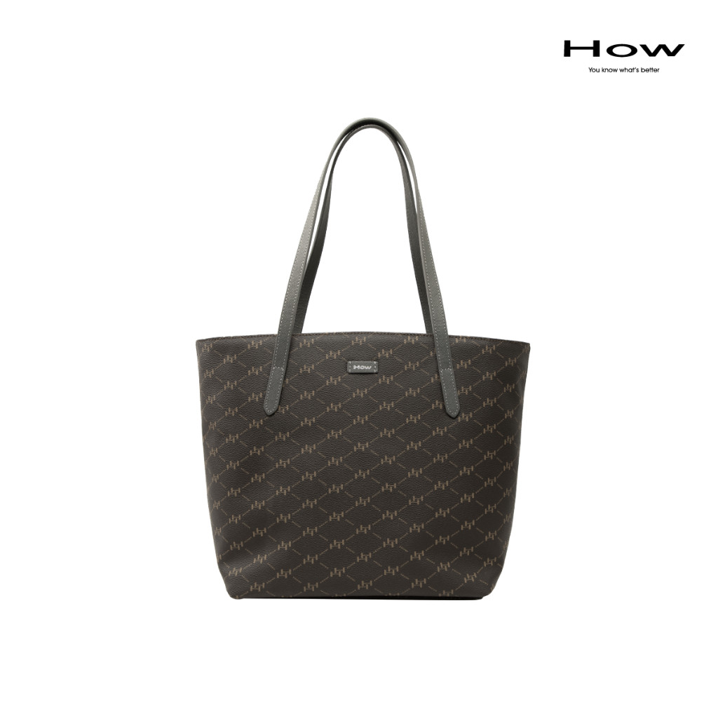 How กระเป๋าสะพายข้างทรง Tote รุ่น HHH0623 - สีเทา