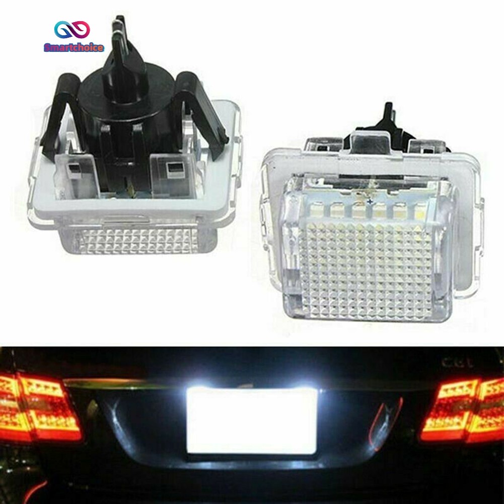 ⚡ทางเลือกอัจฉริยะ⚡ชุดโคมไฟป้ายทะเบียน LED 2 ชิ้นสําหรับ Mercedes Benz W204 W212 W221 2008-2012aReady