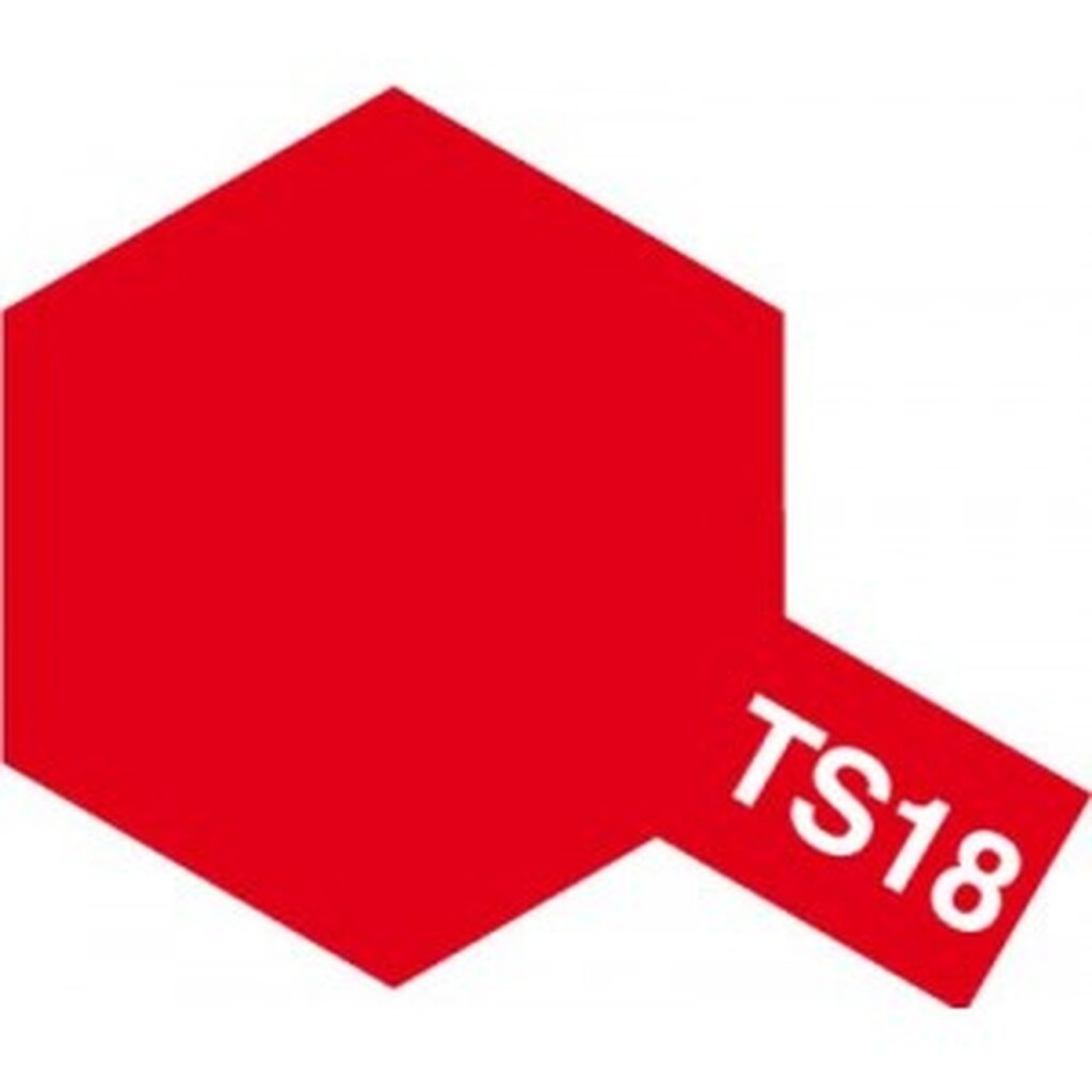 4950344072378 สีสเปรย์ tamiya TS-18 metallic red