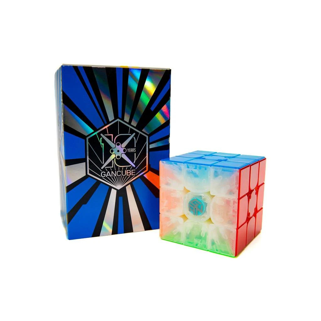 GAN356 i Carry 2 3x3 Smart Cube 10 ปีชุดของขวัญคลาสสิกเคลือบ UV