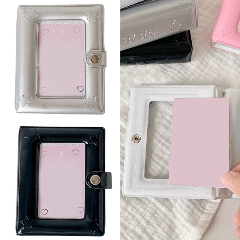 YU Star Pattern PVC Card Album Photo Holder Compactly Pattern Creative Picture Book
