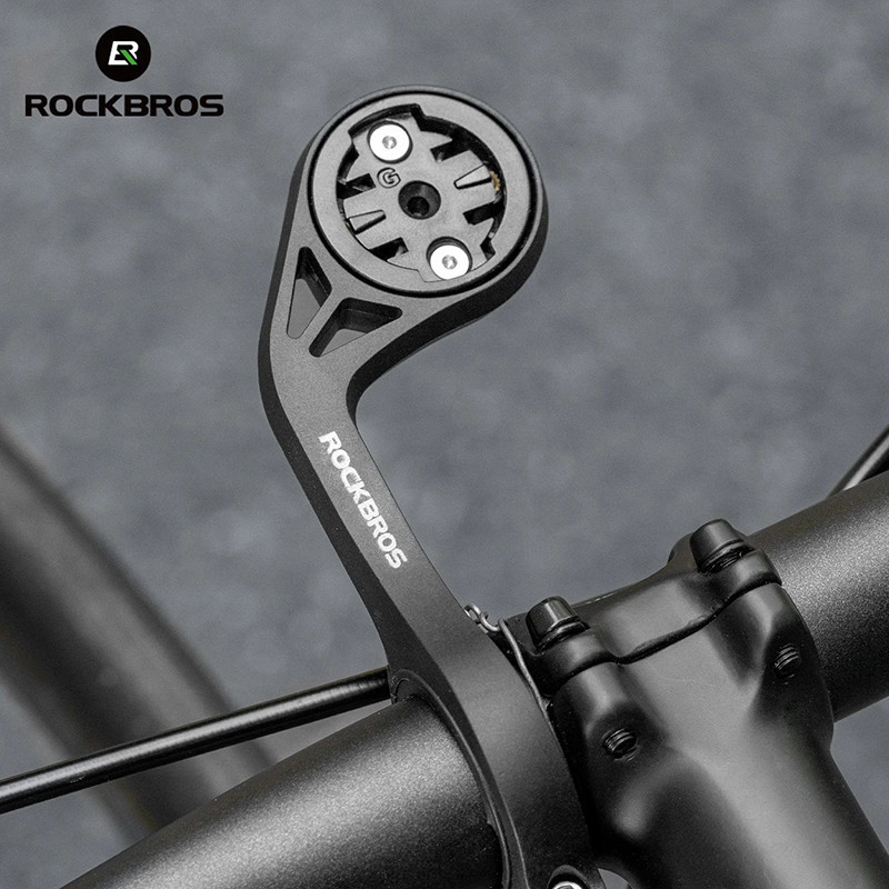 ROCKBROS ผู้ถือไฟจักรยานไนลอนแบบบูรณาการ Handlebar Extension Bracket สําหรับ Speedometer GoPro MTB จักรยานเสือหมอบขี่จักรยานอุปกรณ์เสริม