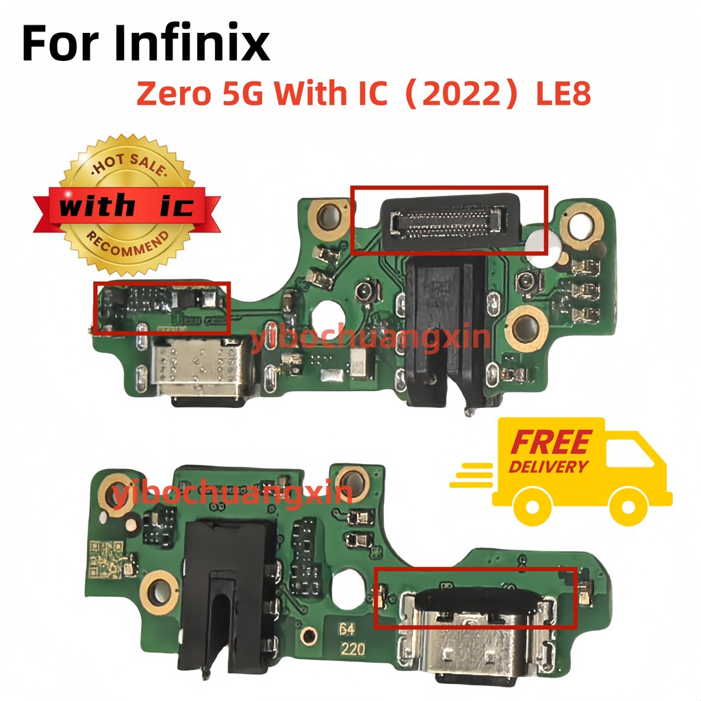 พร้อม IC รองรับ fast Charge USB Dock Charger พอร์ต Flex สายชาร์จสําหรับ Infinix Zero 5G X6815 X6815B X6815C X6815D LE8 2023 2022 ราคา ถูกที่สุด ดีลบีเคเค แกลเลอรีภาพที่ 2