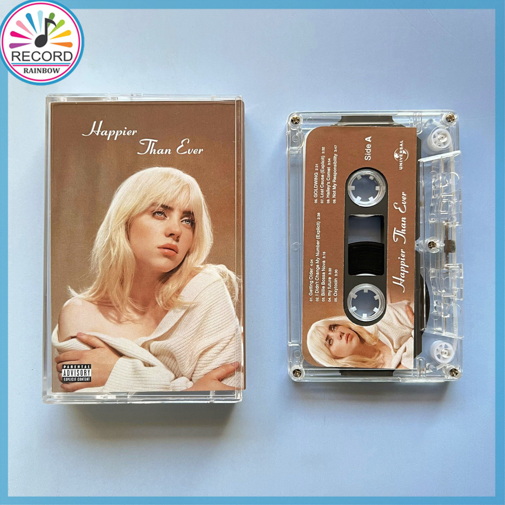 Billie Eilish Happier Than Ever Cassette Tape [ของใหม่ปิดผนึก​]
