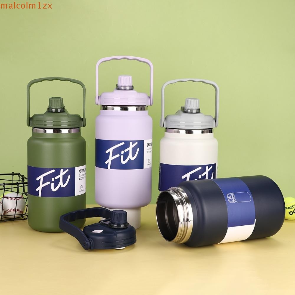 MALCOLM1ZX แก้วเก็บความร้อนสําหรับเล่นกีฬา 1.5/2/2.5L