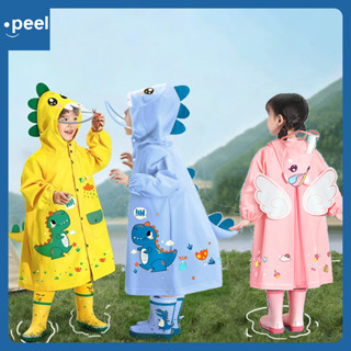 เสื้อกันฝนเด็ก ชุดกันฝนเด็ก EVA คุณภาพสูง 105-140cm รูปแบบกา…