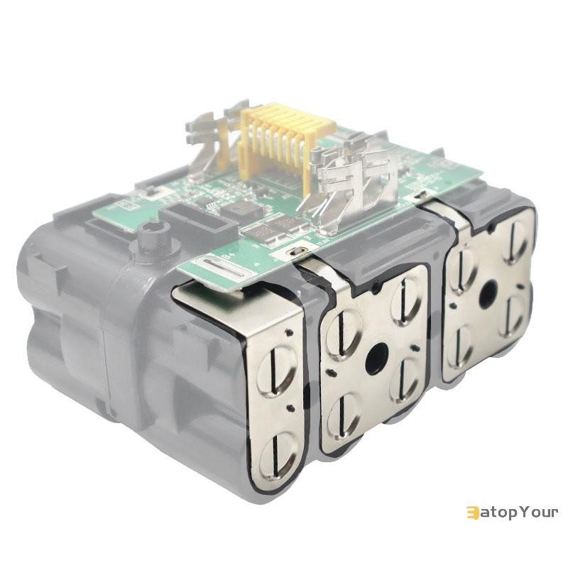 EatopYour] นิกเกิลแผ่นแพ็คเครื่องมือไฟฟ้า 18650 Li-Ion Cell Connector BL1830 สําหรับ 18V Li-Ion แบตเตอรี่กล่อง LXT BL1860 ใหม่