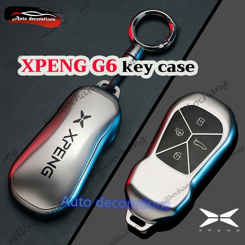 Xpeng G6 ฝาครอบกุญแจรีโมทรถยนต์ Xpeng G6 เคสกุญแจรถ tpu Key Casing Xpeng พวงกุญแจ