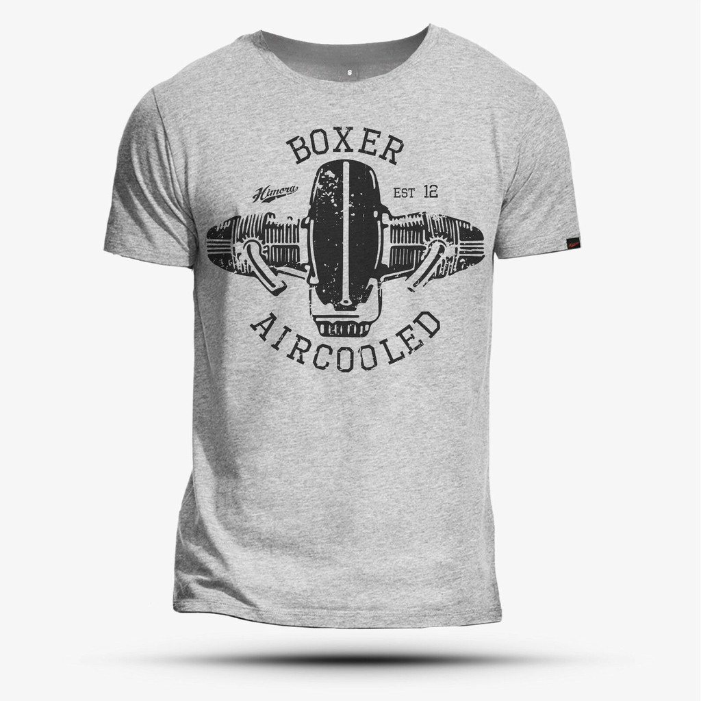 ภาพใหญ่: เสื้อยืดคอกลม BMW Boxer Air Cooled Grau R100 R80 R65 R 9 Scrambler