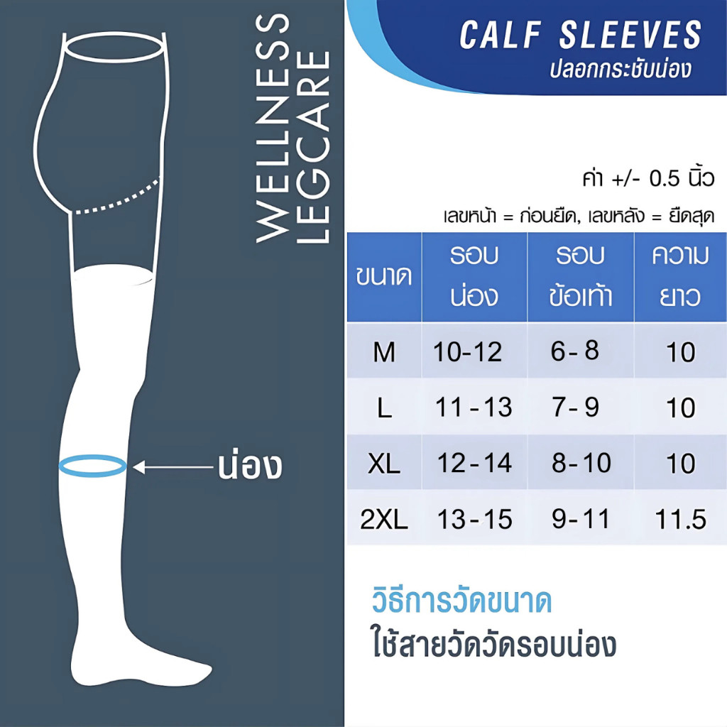 1 คู่ พร้อมส่ง🚀S-XXL ปลอกขา รัดน่อง เกรดทางการแพทย์ วิ่ง ยืนนาน สตรีมีครรภ์ ป้องกันเส้นเลือดขอด ทุกเพศ ผ้าอย่างดี - รูปที่ 2