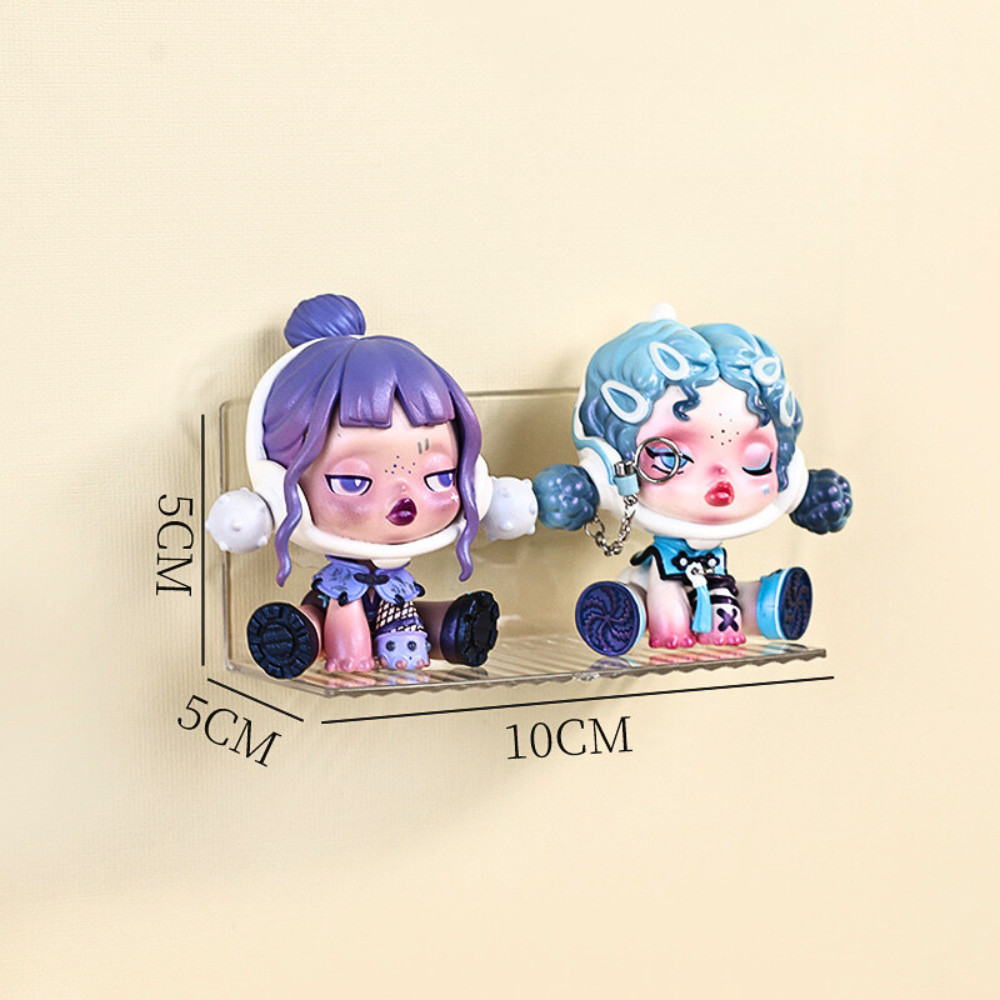 พร้อมส่ง ชั้นวางของ ชั้นวางโมเดล ของเล่น art toy ติดผนังไม่ต้องเจาะ ที่วางอะคลีลิค - รูปที่ 3