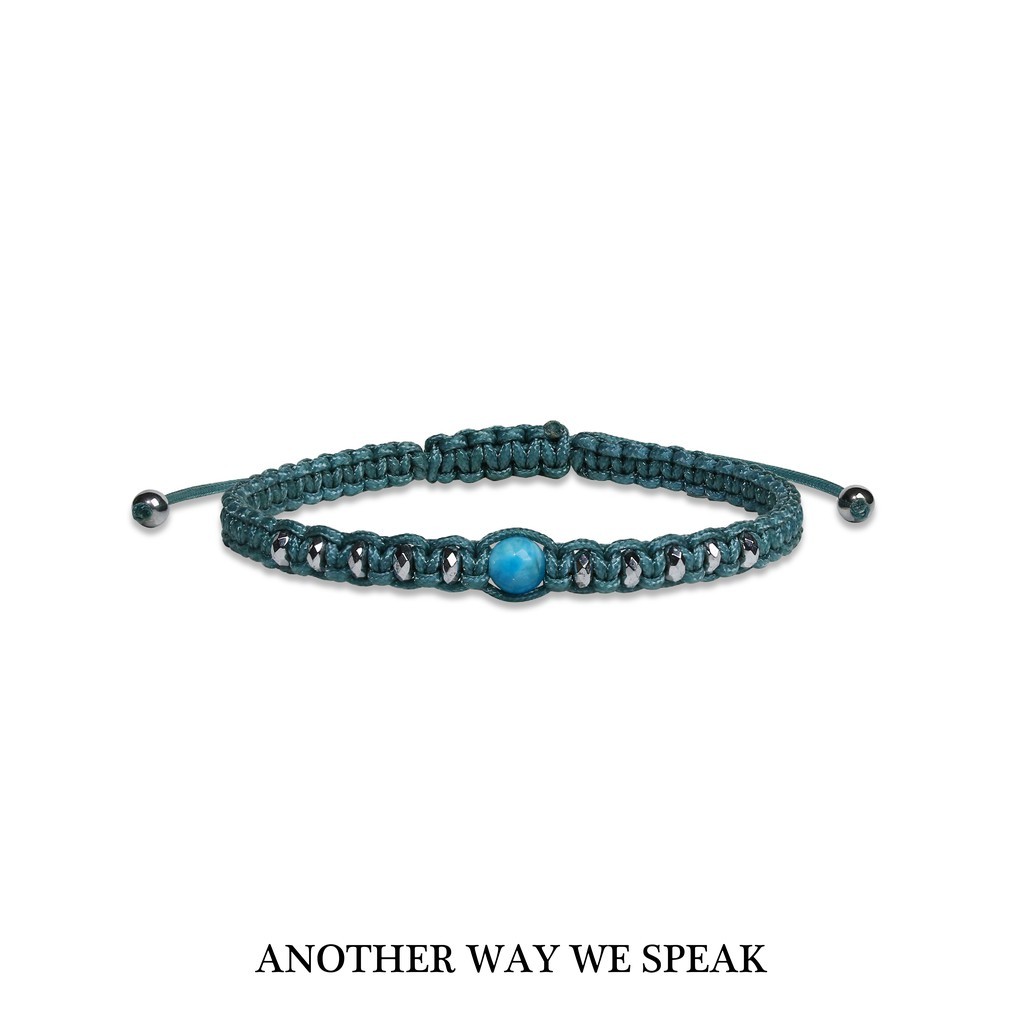 ANOTHER WAY WE SPEAK สร้อยข้อมือเชือกถัก WOVEN | Stone of Motivation