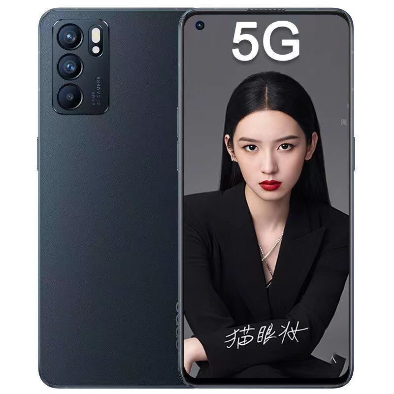 สองโทรศัพท์มือถือราคาประหยัด5g เต็ม Netcom opporeno6 HD 6400W พิกเซลความงามกล้องแฟลชชาร์จเกมได้อย่าง