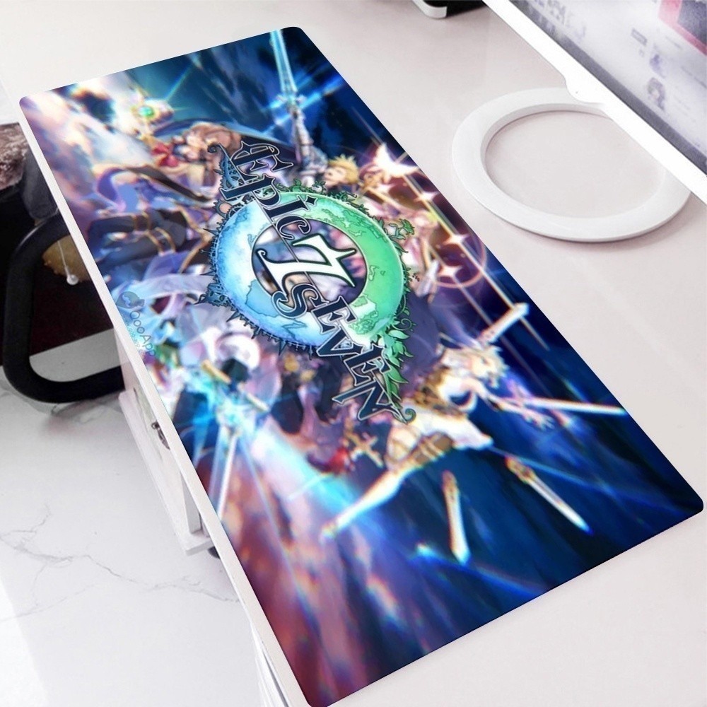 อุปกรณ์เสริม Kawaii Mousepad Epic Seven แผ่นรองเมาส์ Gamer โต๊ะ Gaming Pc Full Barato โต๊ะคอมพิวเตอร