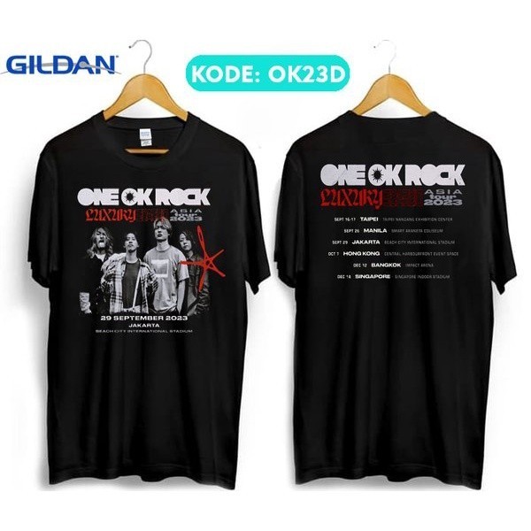 เสื้อยืดผู้ชาย Kaos One OK Rock, Jakarta