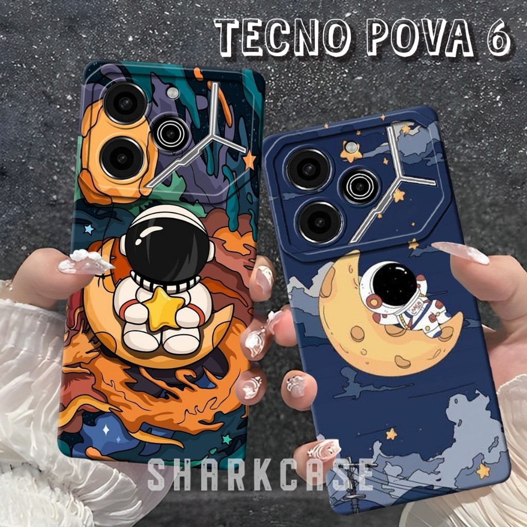 HP [SC] เคส TECNO POVA 6 4G / POVA 6 5G / POVA 6 PRO 5G / POVA 5 / POVA 5 PRO ล่าสุด NASA Astronaut 