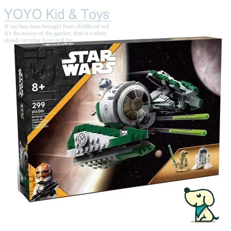 Yoyo Hobby HZ6N Star Wars Yoda-s-Jedi-Starfighter 75360 EW7 Building blocks ของเล่น