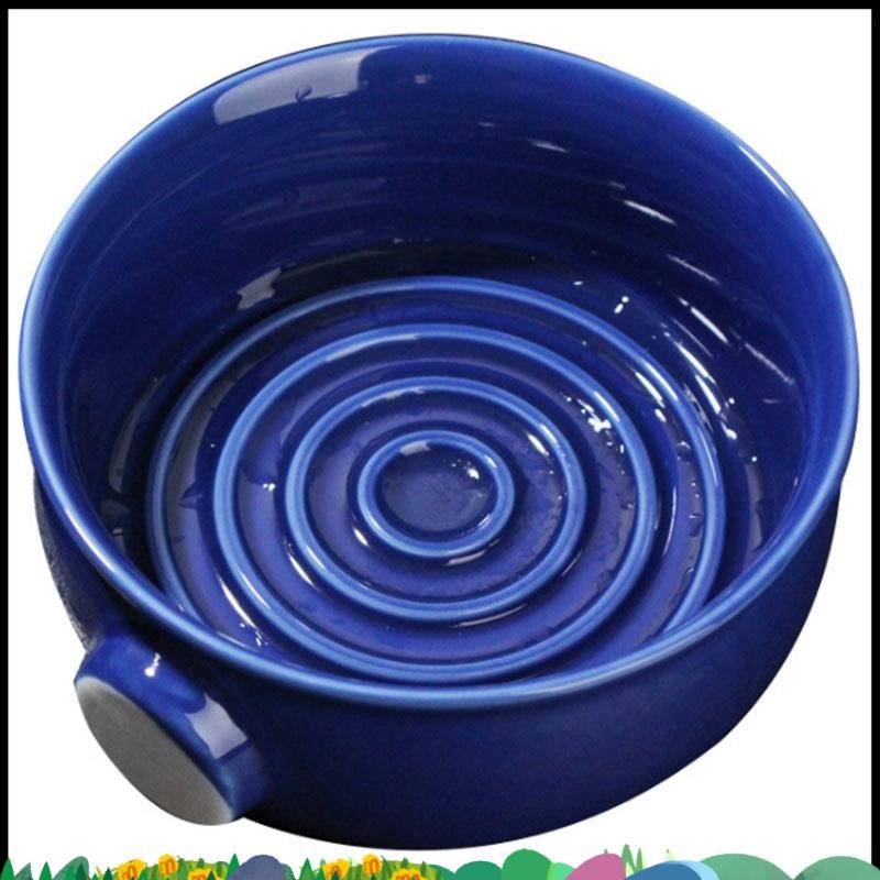 Super Ceramic Mens Shaving Mug Bowl Cup Thread Bottom Wide Mouth for Shaving Brush and Shaving Soap 
