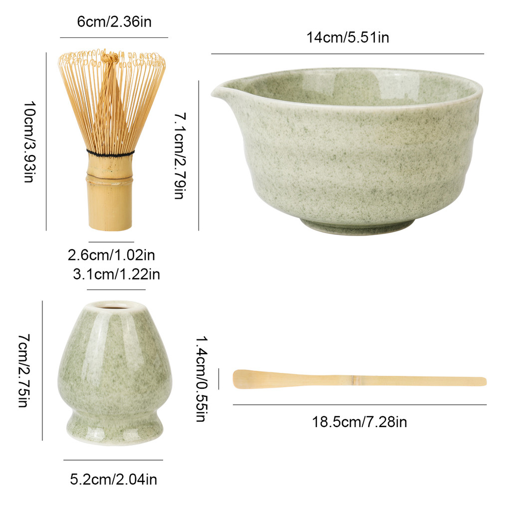 Matcha Whisk, Matcha Whisk Set, ชุดมัทฉะเซรามิก, รวมชามมัทฉะพร้อมพวย, ที่วางมัทฉะ Whisk - รูปที่ 7