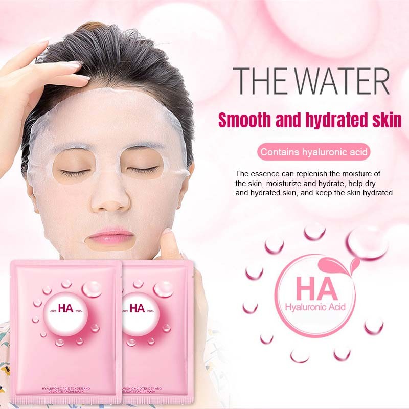 Hyaluronic Acid Facial Mask Tender Facial Mask Silk Moisturizing Hydrating Facial Mask