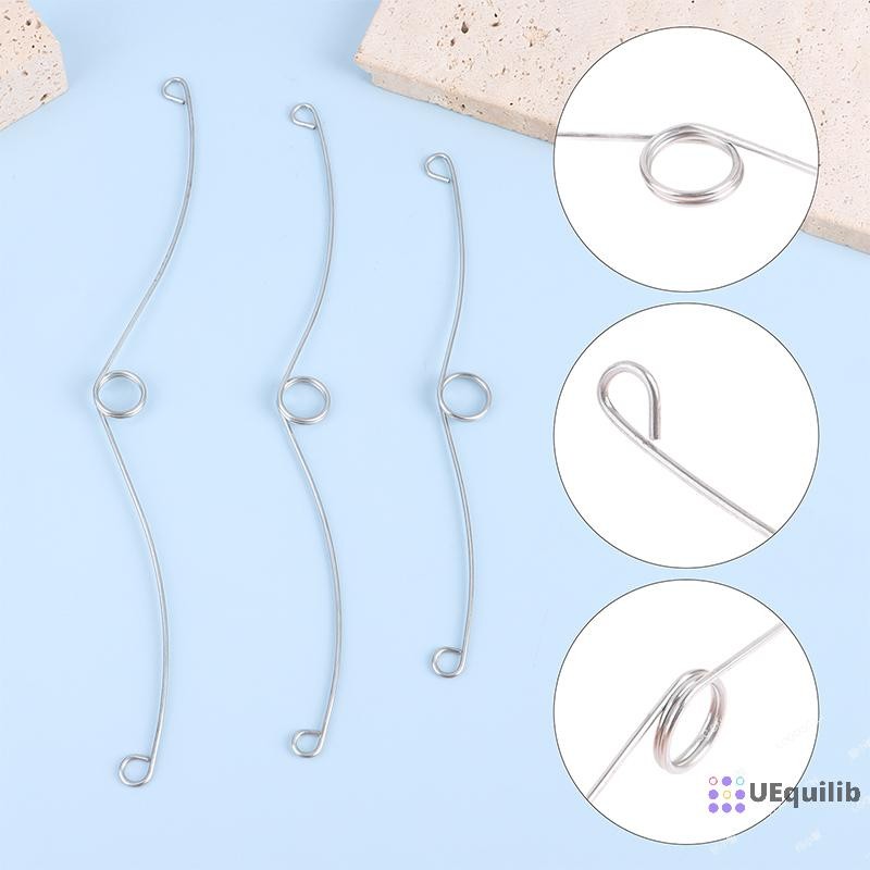 Uequilib 2 ชิ้นพัดลมดูดอากาศสปริงคลิปลวดขึ้นรูป 15.5/19/21 ซม.คลิปสปริงใหม่