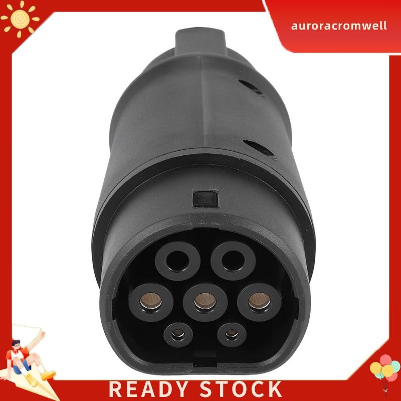 In Stock EVSE EV Adaptor 32A J1772 Type 1 ถึง Type 2 Plug EV Adapter, รถยนต์ไฟฟ้ายานพาหนะ Charger ช่