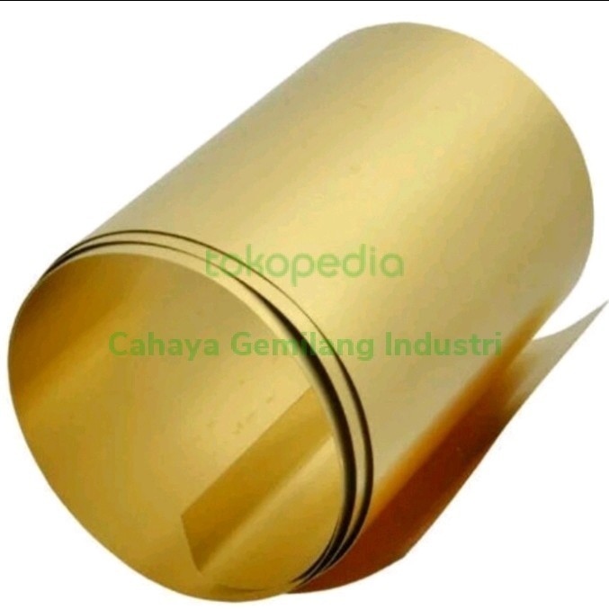 แผ่นแผ่นทองเหลือง 0.1มม. x 365มม. x 1200มม